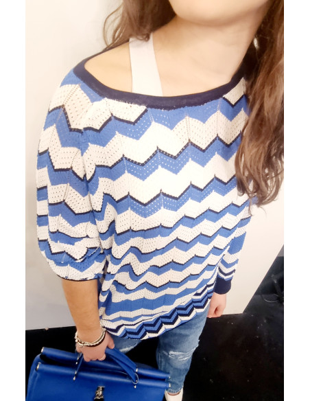 Maglia con motivo asimmetrico