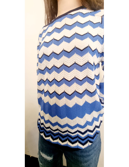Maglia con motivo asimmetrico