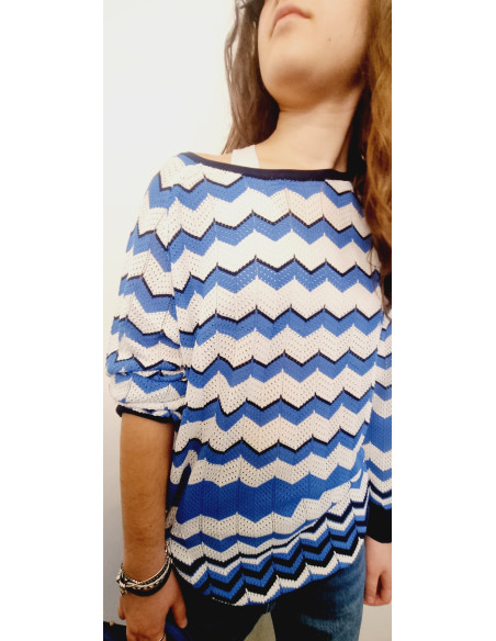 Maglia con motivo asimmetrico