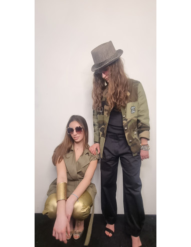 Gilet  effetto trench smanicato